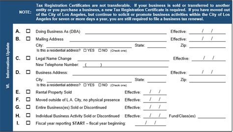 la city business tax instructions.